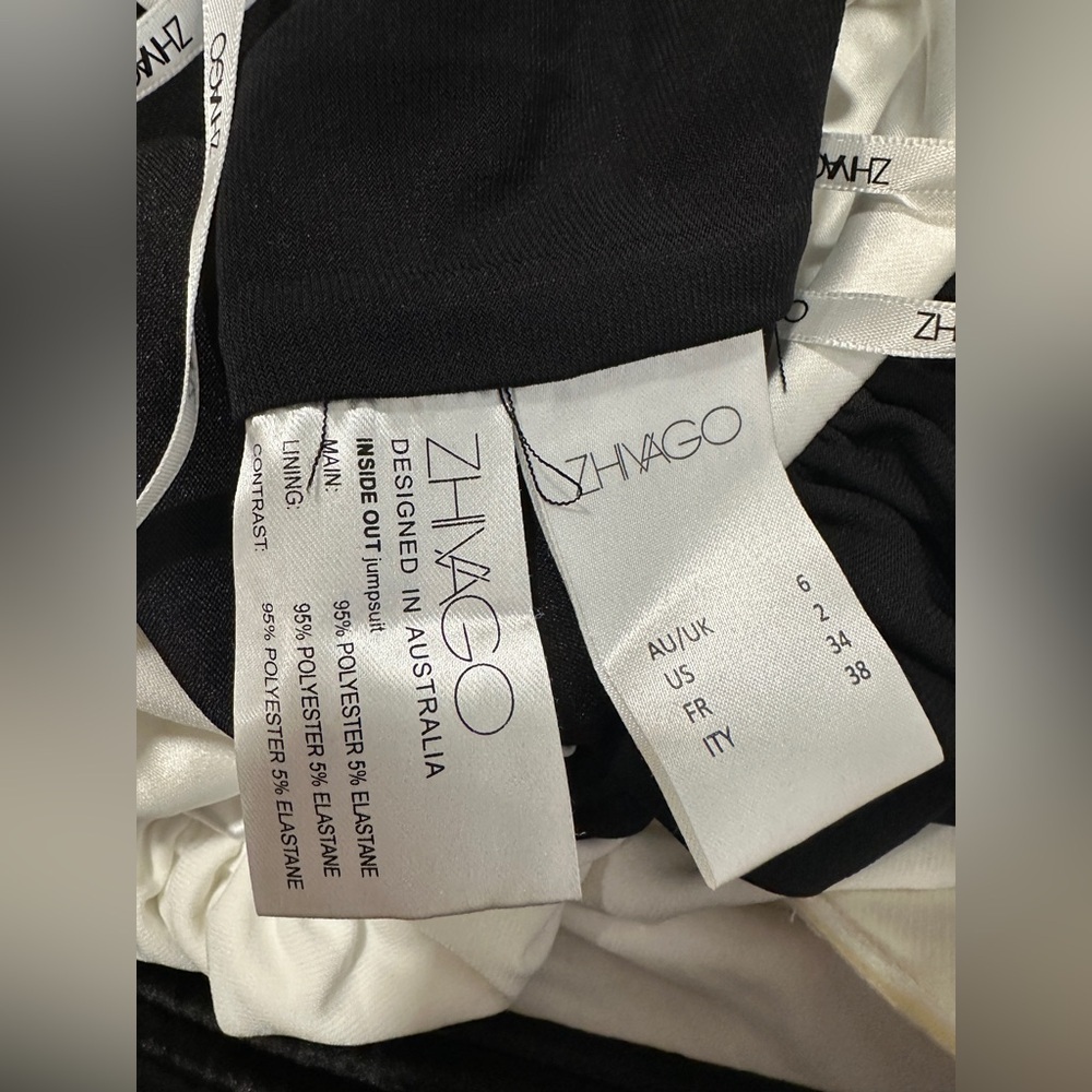 NWT Zhivago Women's Inside Out Colorblocked Jumpsuit Size US2 $600 - Picture 10 of 10